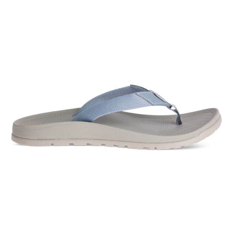 Chaco Lowdown Flip Flops Damen Grau Blau | 73489AJQO