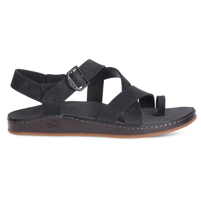 Chaco Wayfarer Loop Sandalen Damen Schwarz | 90346KEPW