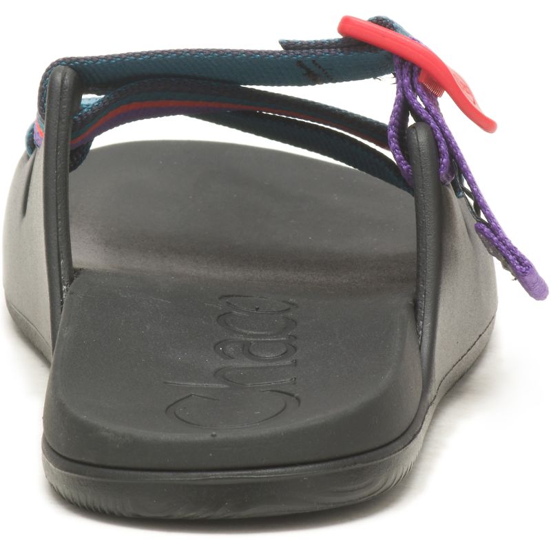 Chaco Chillos Badelatschen Damen Blau Rot | 54072AVQD