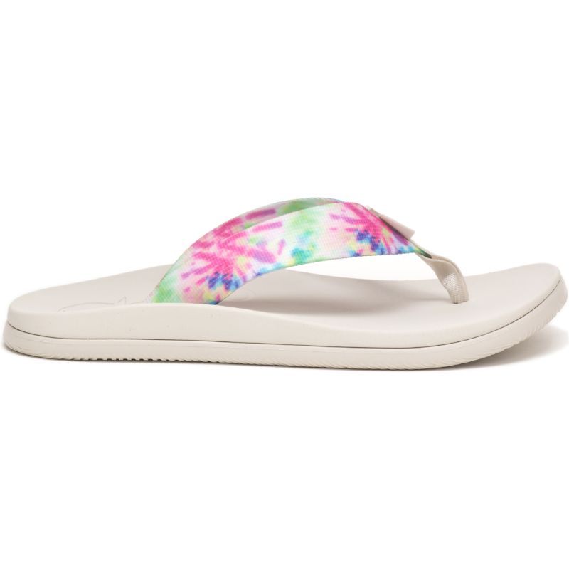 Chaco Chillos Flip Flops Damen Rosa Weiß | 38756GDXH