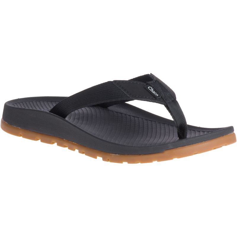 Chaco Lowdown Flip Flops Damen Schwarz | 56928MYSC