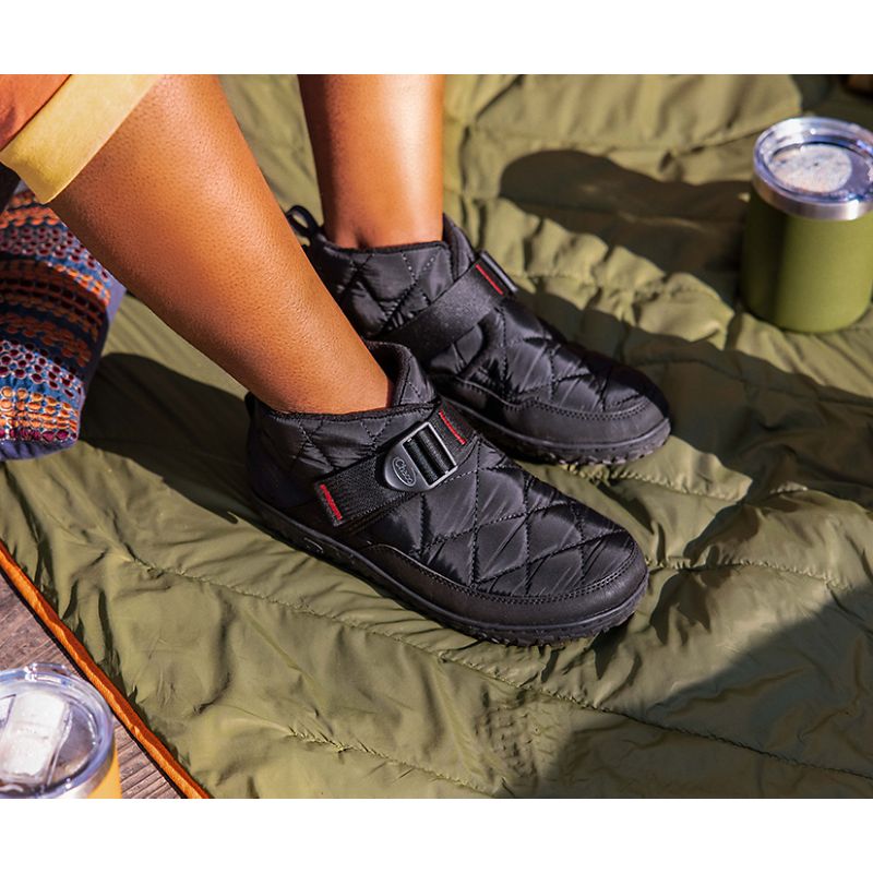 Chaco Ramble Puff Schuhe Damen Schwarz | 70319XOGZ