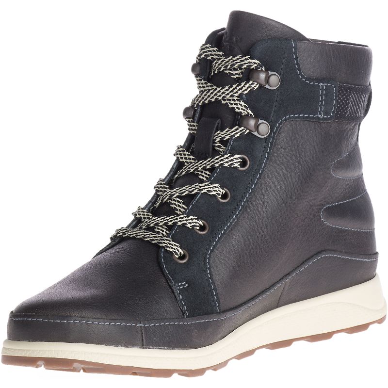 Chaco Sierra Wasserdichte Stiefel Damen Schwarz | 07219OXDM