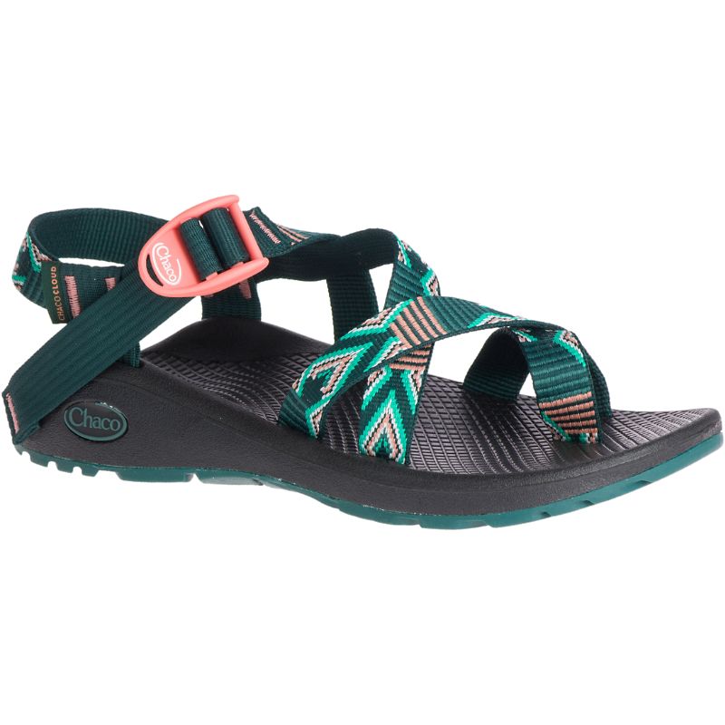 Chaco Z/Cloud 2 Sandalen Damen Tiefesgrün | 12059GVXW